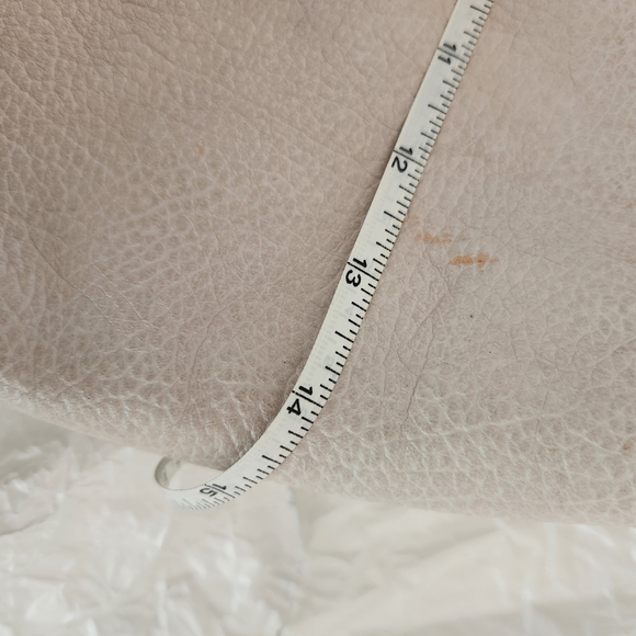 Jimmy Choo Cream Shoulder Bag Grey Gray Handle Purse Designer Leather Fashion - Picture 9 of 11